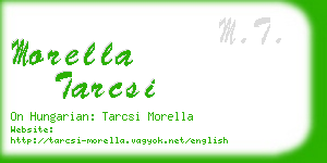 morella tarcsi business card